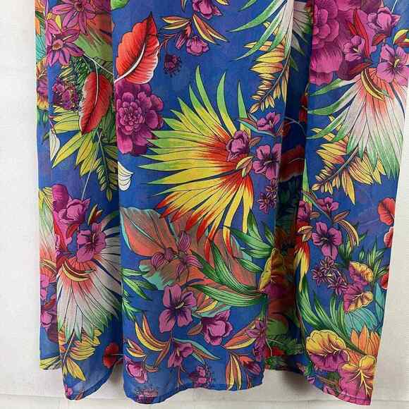 Forever 21 Women's Floral Multicolor Sleeveless Maxi Dress Size Small - Picture 5 of 11